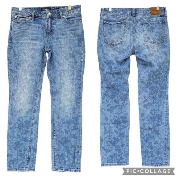Lucky Brand Lolita Skinny Jeans Floral light Blue Wash Mis Rise Size 10/30 ORTA - Picture 2 of 10